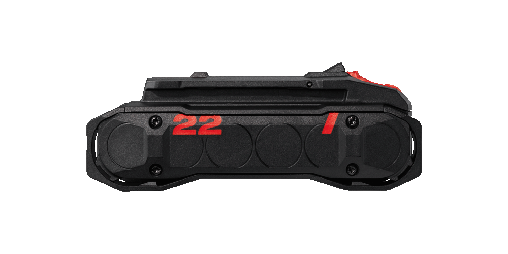 Hier is een productafbeelding van de Hilti Nuron B22-55 accu te zien.