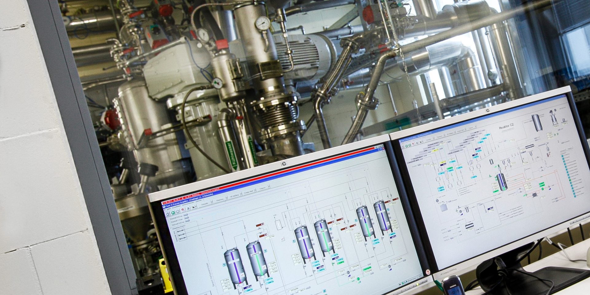 Schermen Schematische weergaven in de productiehal
