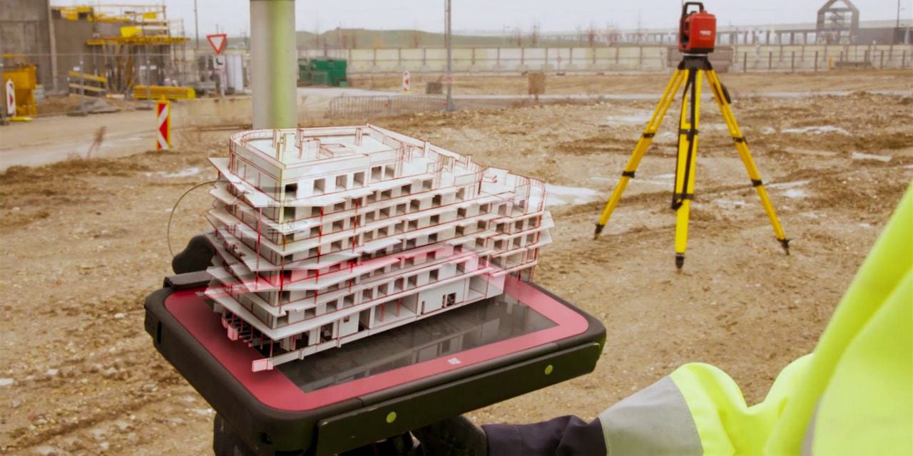 Tablet met software BIM