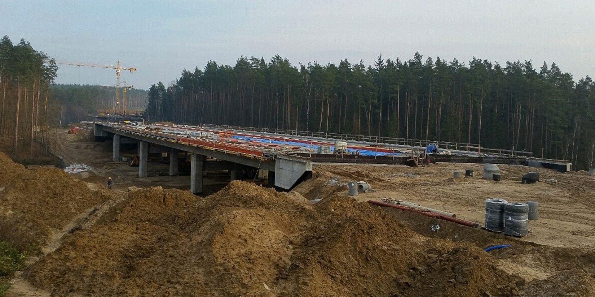Verbreding van de snelweg S7 Ostróda - Polen