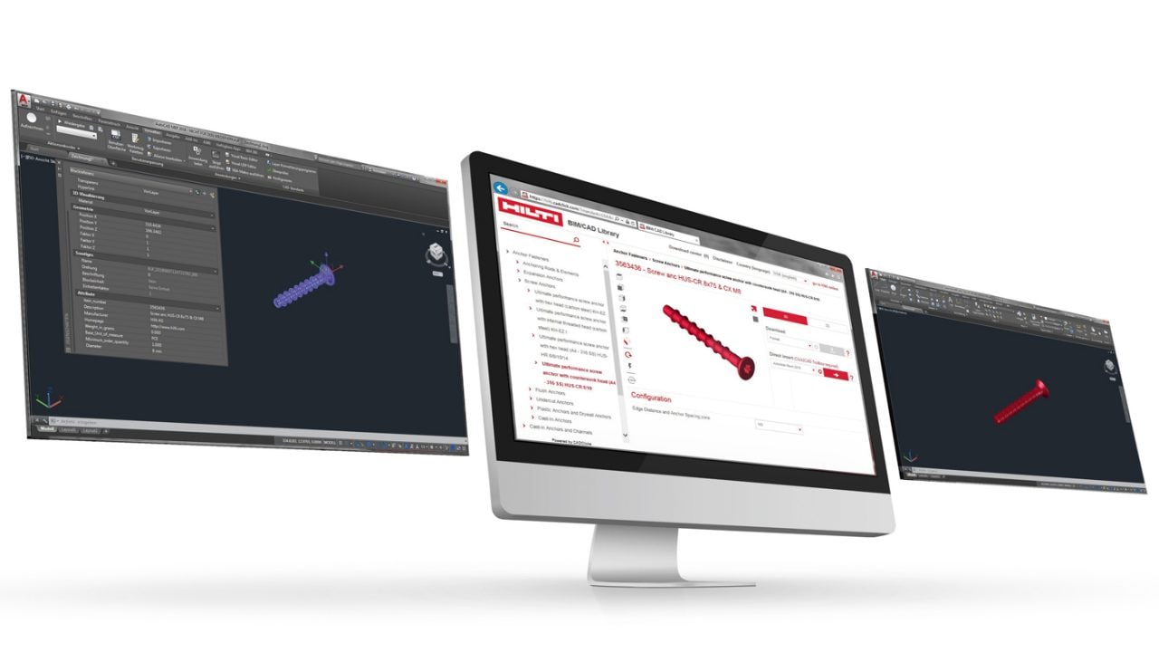 Schermen BIM/CAD-objecten
