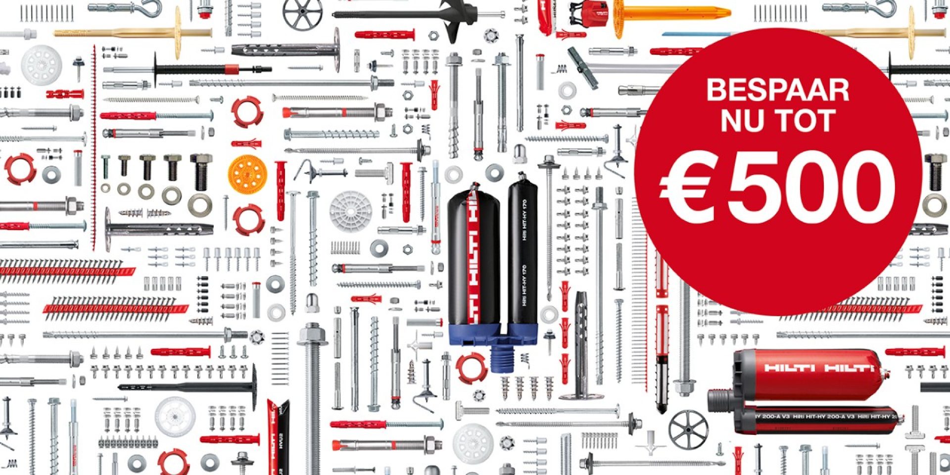 Voucher tot 500 euro voor deuvel- en bevestigingstechnologie