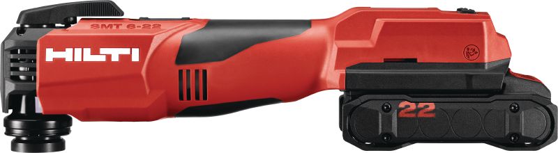 Multi tool SMT 6-22 op accu Krachtige multi tool op accu met een Starlock Max opname, AVR en een oscillerende hoek van 4°