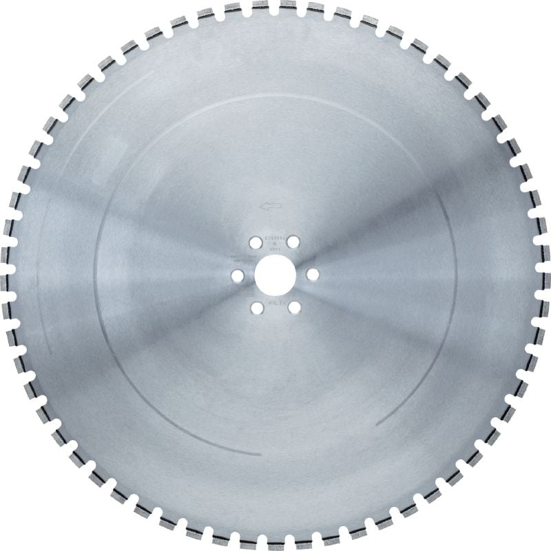 SPX MCL Equidist wandzaagblad (60H: past op Hilti en Husqvarna®) Ultimate wandzaagblad (15 kW) voor zagen op hoge snelheid en een langere levensduur in gewapend beton (60H asgat past op Hilti en Husqvarna® wandzagen)