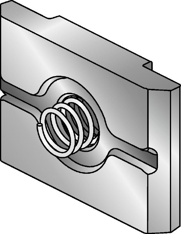 Platte ring DIN 125 M12 HDG Thermisch verzinkte (HDG) plaat voor eenvoudigere bevestiging en eenhandige aanpassing van MI- en MIQ-verbinders