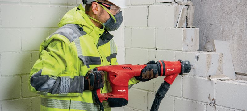 TE 500 SDS Max sloophamer Robuuste SDS Max (TE-Y) sloophamer voor lichte hakwerkzaamheden van beton en metselwerk Toepassingen 1