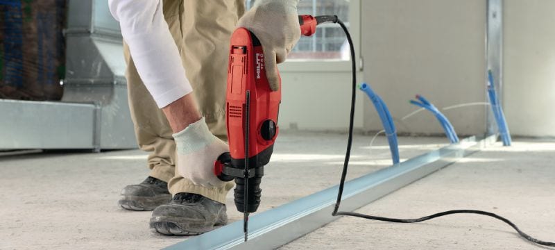 TE-C (SDS Plus) metrische hamerboor Premium SDS Plus (TE-C) hamerboor met 2-groefsspiraal voor het boren van ankergaten in beton Toepassingen 1