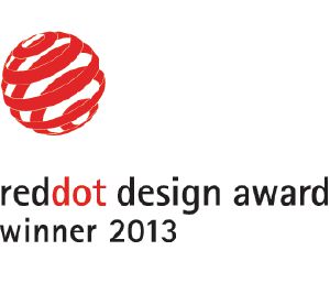                Dit product is bekroond met de Red Dot ontwerponderscheiding.            