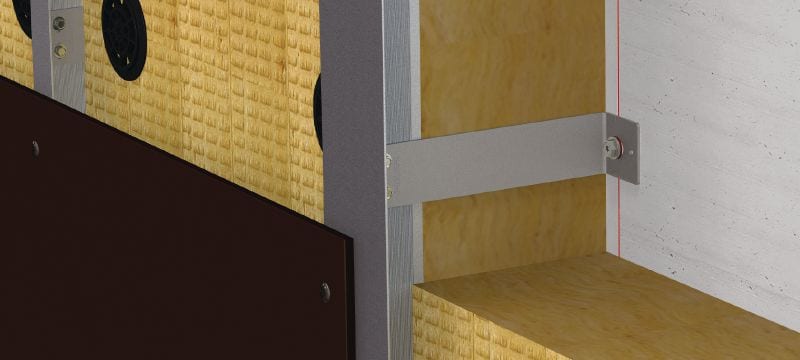 MFT-VS S consoles Kleine rvs consoles voor het installeren van geventileerde gevels op gebouwen met hoge thermische efficiëntie en vereisten voor brandveiligheid Toepassingen 1