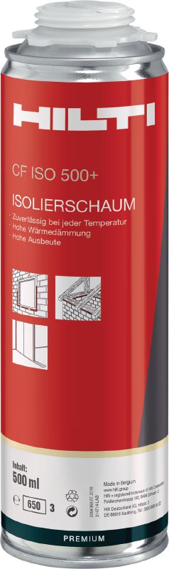 CF ISO 500+ isolatieschuim met hoog rendement Multifunctioneel isolatieschuim met hoog rendement om de productiviteit in een groot aantal temperaturen te verbeteren