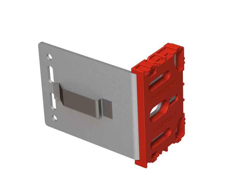 MFT-VSI M brackets Medium rvs console met voorgemonteerde isolator voor het monteren van geventileerde gevels op gebouwen met hoge thermische efficiëntie en vereisten voor brandveiligheid