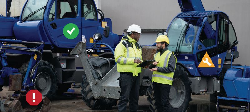 Beheer van zware apparatuur Telematica-gateway voor zware apparatuur, die een alles-in-één-oplossing biedt voor het volgen van zware apparatuur en inventaris (Hilti ON!Track) Toepassingen 1