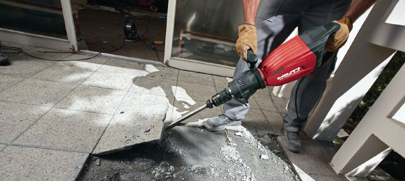 TE-S TI tegelbeitels Zelfslijpende TE-S tegelbeitels voor het wegschrapen van oppervlaktematerialen Toepassingen 1