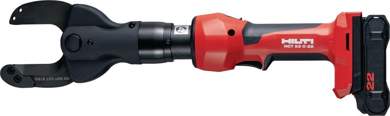NCT 53 C-22 accu kabelschaar voor koper/aluminium Inline kabelschaar op accu voor koper- en aluminiumkabels tot 2 │ 50 mm (Nuron accuplatform)