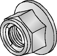 M12-F-SL-WS 3/4-zeskantmoer Thermisch verzinkte zeskantmoer met zelfvergrendelend mechanisme gebruikt met alle MI-verbinders