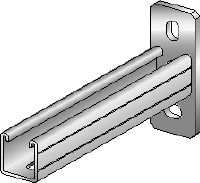 MQK-41/3 console Verzinkte console met 41 mm hoog en 3 mm dik enkel MQ-veerprofiel