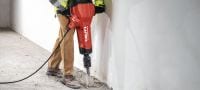 TE-H SM puntbeitels Puntbeitels voor het hakken/breken van beton en metselwerk met de derde generatie TE 3000 of H28 sloopgereedschappen met klem Toepassingen 2