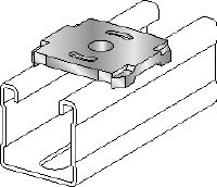 MQZ-L-R basisplaat Roestvrijstalen (A4) basisplaat voor brandbestendige bevestiging van trapezes en ankers