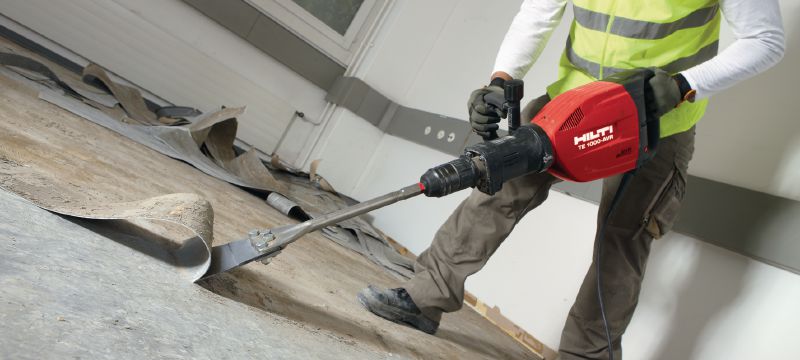 TE-S FS vloerschrapers Extrascherpe TE-S vloerschraapbeitels voor het verwijderen van vloeren en coatings met sloopgereedschap Toepassingen 1