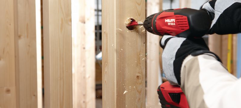 WDB-S speedboor Speedboor voor snelboren van ondiepe gaten in hout Toepassingen 1