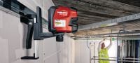 PM 2-LG lijnlaser Lijnlaser met 2 groene lijnen voor nivelleren, uitlijnen en haaks uitzetten Toepassingen 2