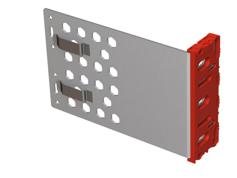 MFT-VSI L brackets Grote roestvast stalen brackets met voorgemonteerde isolator voor het monteren van geventileerde gevels op gebouwen met hoge thermische efficiëntie en vereisten voor brandveiligheid