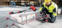 HIT-RE 500 V4 epoxy-anker Ultieme injecteerbare epoxymortel met goedkeuringen voor wapeningverbindingen en ankers voor zware toepassingen. De 1400 ml alleen te gebruiken bij de P8000D – niet geschikt voor HDE/HDM. Toepassingen 1