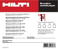 Identif. plate cable penetration seal 