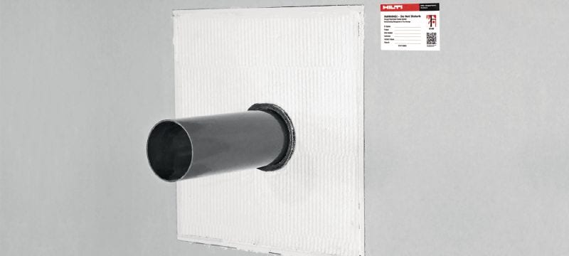 Brandwerende CFS-CT coating Brandwerend gecoat boardsysteem met vele goedkeuringen om gemiddelde tot grote openingen af te dichten Toepassingen 1