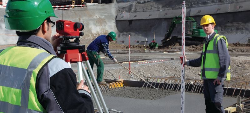 POL 15 optisch waterpastoestel Optisch waterpastoestel voor alledaagse nivelleringstaken met 28x vergroting Toepassingen 1