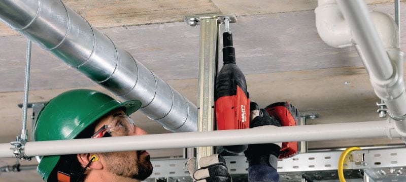 HUS3-H schroefanker Super premium schroefanker voor snelle permanente en tijdelijke bevestigingen in beton (koolstofstaal, zeskantkop) Toepassingen 1