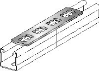 MQV-F railverbinder Thermisch verzinkte platte railverbinder voor gebruik als verlenger in lengterichting voor MQ-veerprofielen