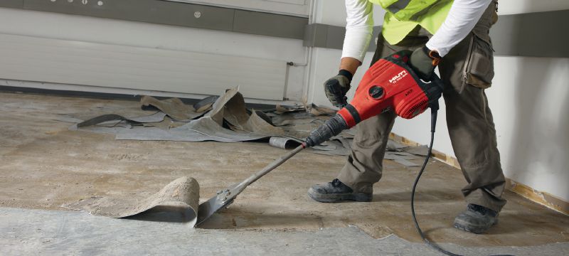 TE-Y FS vloerschrapers Extrascherpe SDS max (TE-Y) vloerschraapbeitels voor het verwijderen van vloeren en coatings met sloopgereedschap Toepassingen 1