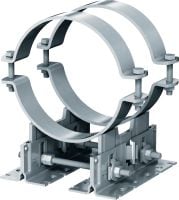 MP-PS 4-2 Buisschoen Outdoor coated (OC) buisschoen met hoogte- en hellingverstelling voor zware industriële toepassingen met buitendiameter van 217-610 mm (8 tot 24)