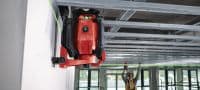 PR 40G-22 Groen roterend laser met enkele afschotmodus Robuuste roterende laserwaterpas voor binnen met zeer goed zichtbare groene bundel en automatische functies voor nivelleren, uitlijnen, afschot en vierkant maken (Nuron-platform) Toepassingen 1