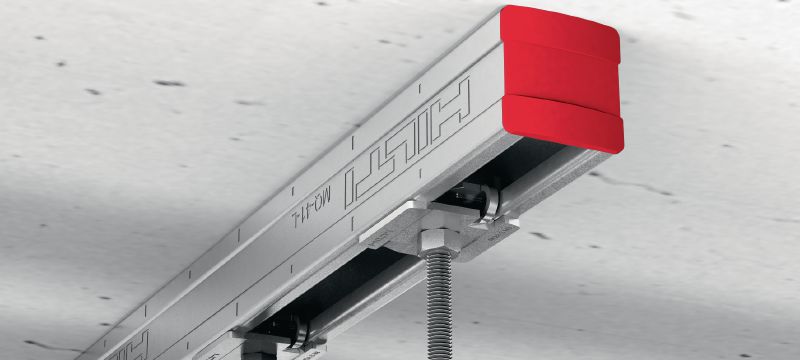 MQA-S buisbeugelzadel Verzinkte buisbeugelzadel om onderdelen met schroefdraad te verbinden aan HS/MQ-rails Toepassingen 1