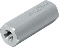 S-BT koppeling Koppelmoer voor de bevestiging van MEP-installaties op staal met behulp van S-BT of X-BT bouten