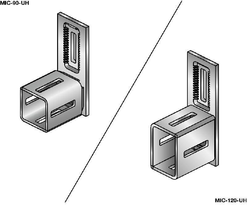 MIC-UH verbinder Standaard thermisch verzinkte verbinder voor het aan elkaar bevestigen van MI-balken