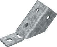 MT-AB-L 45 OC schoorhoek 45-graden schoorhoek voor de verankering van MT-40 en MT-50 rails aan beton, voor buitengebruik met lage corrosie-invloeden