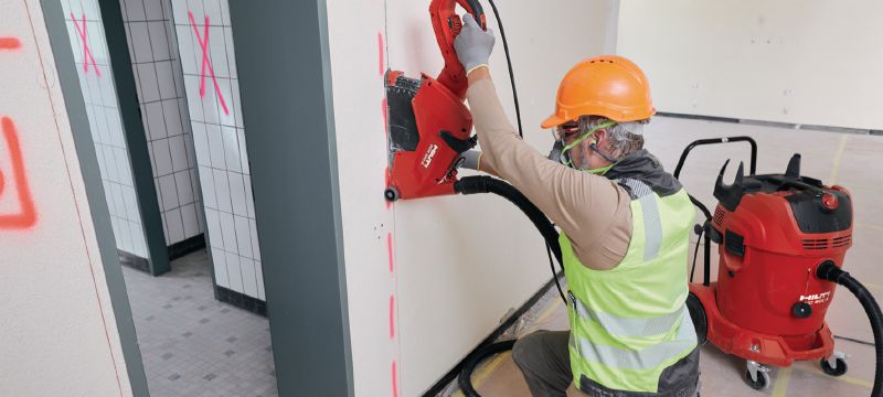 VC 60M-X industriële stofzuiger met hoge zuigkracht Krachtige industriële stofzuiger met onze hoogste zuigcapaciteit voor intensieve stof- en boorslijkverwijdering - M-klasse Toepassingen 1