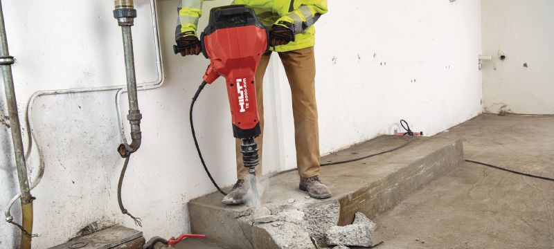 TE-H SM puntbeitels Puntbeitels voor het hakken/breken van beton en metselwerk met de derde generatie TE 3000 of H28 sloopgereedschappen met klem Toepassingen 1