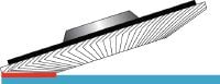 AF-D SPX Convex lamellenschijf Super premium conische lamellenschijven met vezelsteunschijf voor grof tot fijn slijpen van rvs, staal en andere metalen