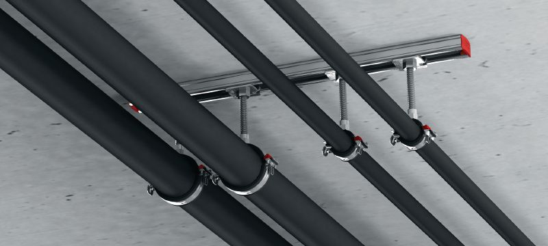 MP-U-G Snelsluiting buisbeugel met lage wrijving Gegalvaniseerde buisbeugel met lage wrijving inlage en snelsluiting voor maximale productiviteit in middelzware toepassingen Toepassingen 1