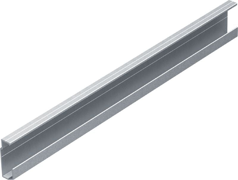 MFT-HP beugelrail 22.5 Beugelrail voor de verborgen bevestiging van gevelpanelen met behulp van beugels