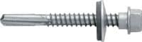 S-MD 55 S zelfborende metalen schroeven Zelfborende schroef (A2 roestvrij staal) met 16 mm sluitring voor dikke metaal-op-metaal sluitingen (tot 15 mm)