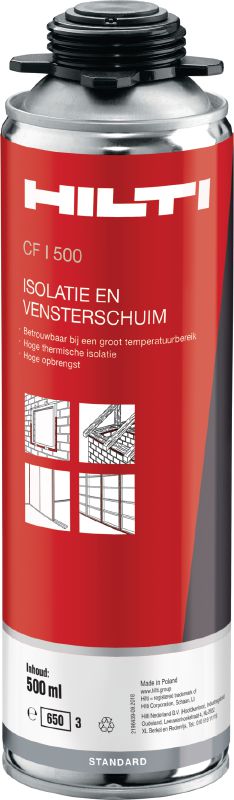 Universeel CF I 500 schuim Universeel schuim met hoog rendement om op te vullen, af te dichten en te isoleren
