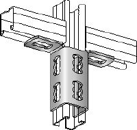 MQV-2/2 D railverbinder Verzinkte flexibele railverbinder voor tweedimensionale constructies