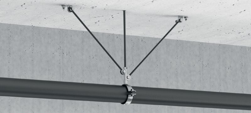 MT-S-HR seismisch scharnier Gegalvaniseerd scharnier voor seismische versteviging van MEP-steunstructuren Toepassingen 1