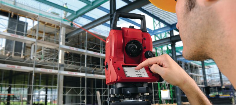 POS 15 total-station voor de bouw Nauwkeurige Total Station voor de bouw, bediening door twee personen met nauwkeurige hoekmeting tot 5 graden Toepassingen 1