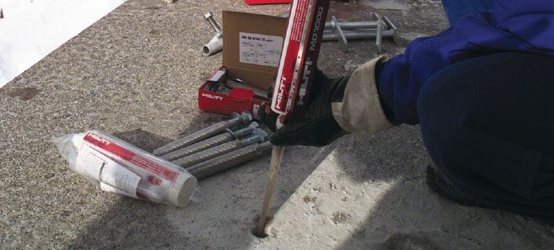 HIT-ICE chemisch anker Premium injecteerbare mortel voor verankering in beton bij temperaturen onder nul Toepassingen 1